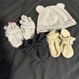 Zutano booties and hat